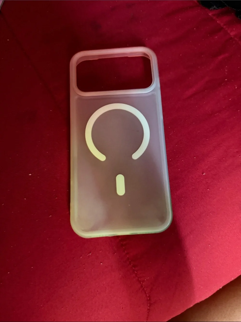 Transparent MagSafe-Compatible Phone Case - Pink